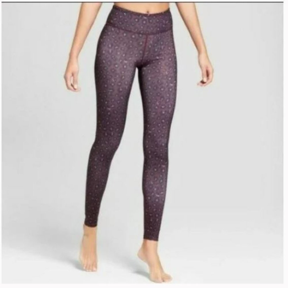 Joy Lab Purple Leopard Print Legging
